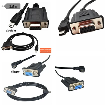 

Mini USB 2.0 Male to RS232 DB9 9 Pin Female Adapter Entension Lead Cable 1.8m