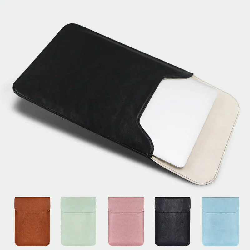 PU Leather Laptop Notebook Bag for Xiaomi Surface HP Sleeve Cover Macbook Air Pro 13 Case A1989 A1990 New 2018 | Компьютеры и офис