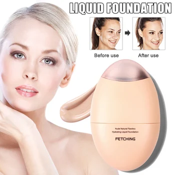 

Multi-Use Nude Liquid Foundation Concealer With Brush Makeup Waterproof Longwear Foundation Anti-sweat Oil Control BB Cream