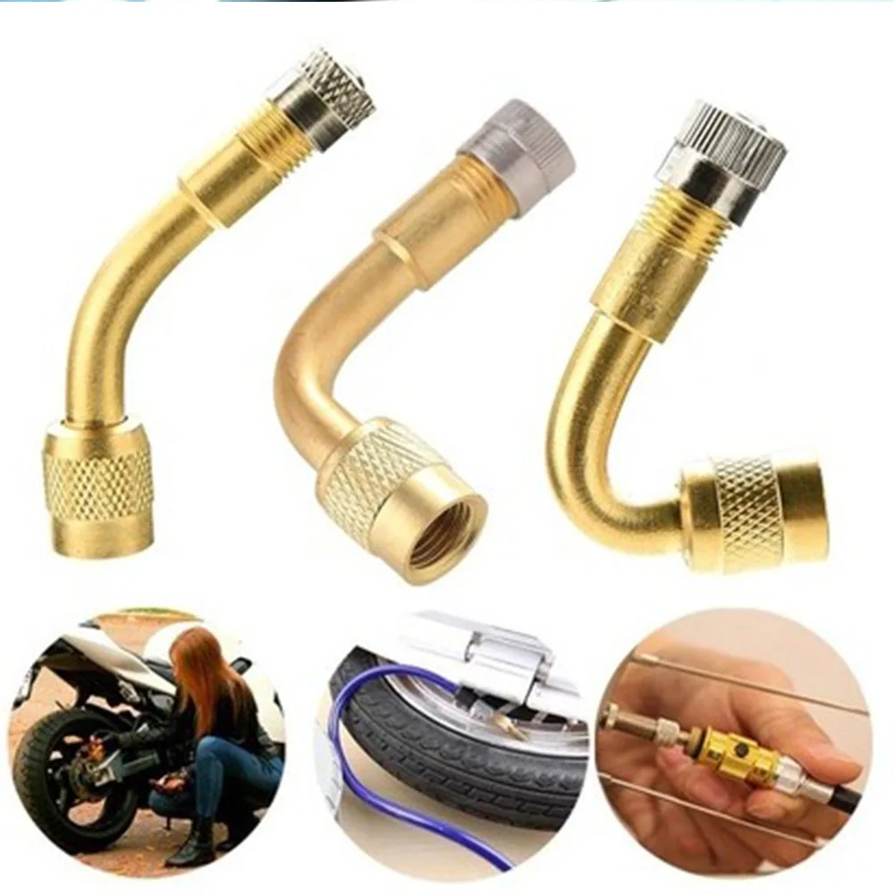 45°/90°/135° Car Motorcycle Inflatable Nozzle Tire Valve Nozzle Extension Tube 