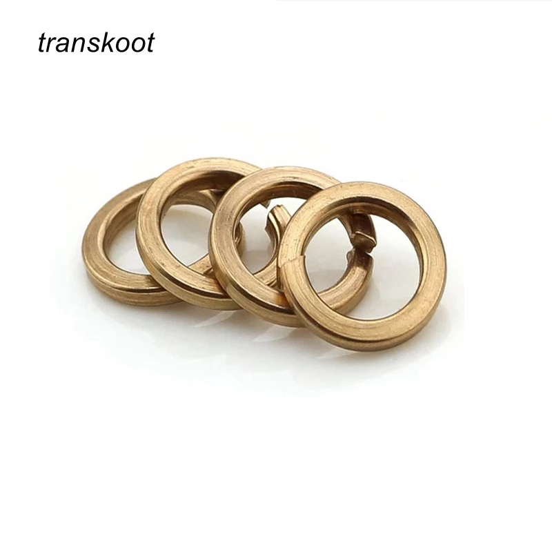 6/10/20/50PCS Spring Lock Washer DIN127 M3 M4 M5 M6 M8 M10 M12 Brass washer Bronze Copper Split Elastic Gasket | Автомобили и