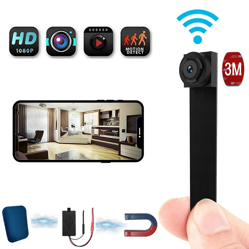 1080P Full HD мини WI-FI Гибкая камера 90 градусов 4K приложение ультра Видео Аудио Регистраторы движения камера-регистратор с датчиком движения IP камера, ip P2P