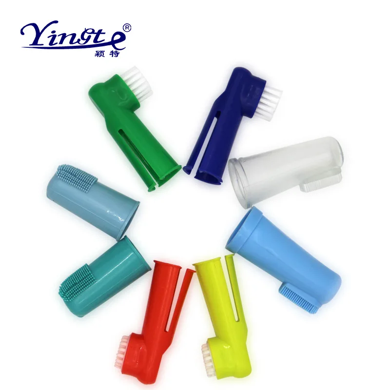 Colorful Pet Finger Toothbrush Dog Cat Soft Tooth Cleaning Tool Pet Dental Mouth Health Tool For Puppy KItten Pet Product Supply