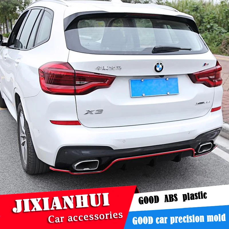 

For BMW X3 Body kit spoiler 2018-2020 For BMW X3 G01HS BAKC ABS Rear lip rear spoiler front Bumper Diffuser Bumpers Protector