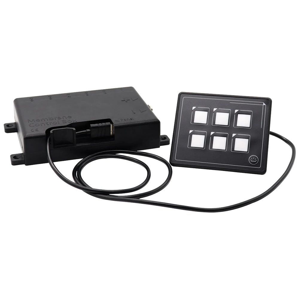 12v 24v кнопка-переключатель панели 6-контактный переходник с внутренней пленка Водонепроницаемый IP66 Универсальный цепи Управление+ PPTC w/USB кабель& мембрана Управление коробка
