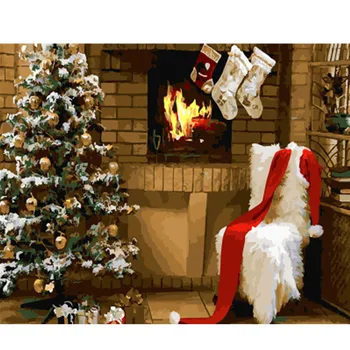 

DRAWJOY Framed Picture Landscape DIY Painting By Numbers Christmas Gift Home Decor For Living Room Hand Unique Gifts GX22290