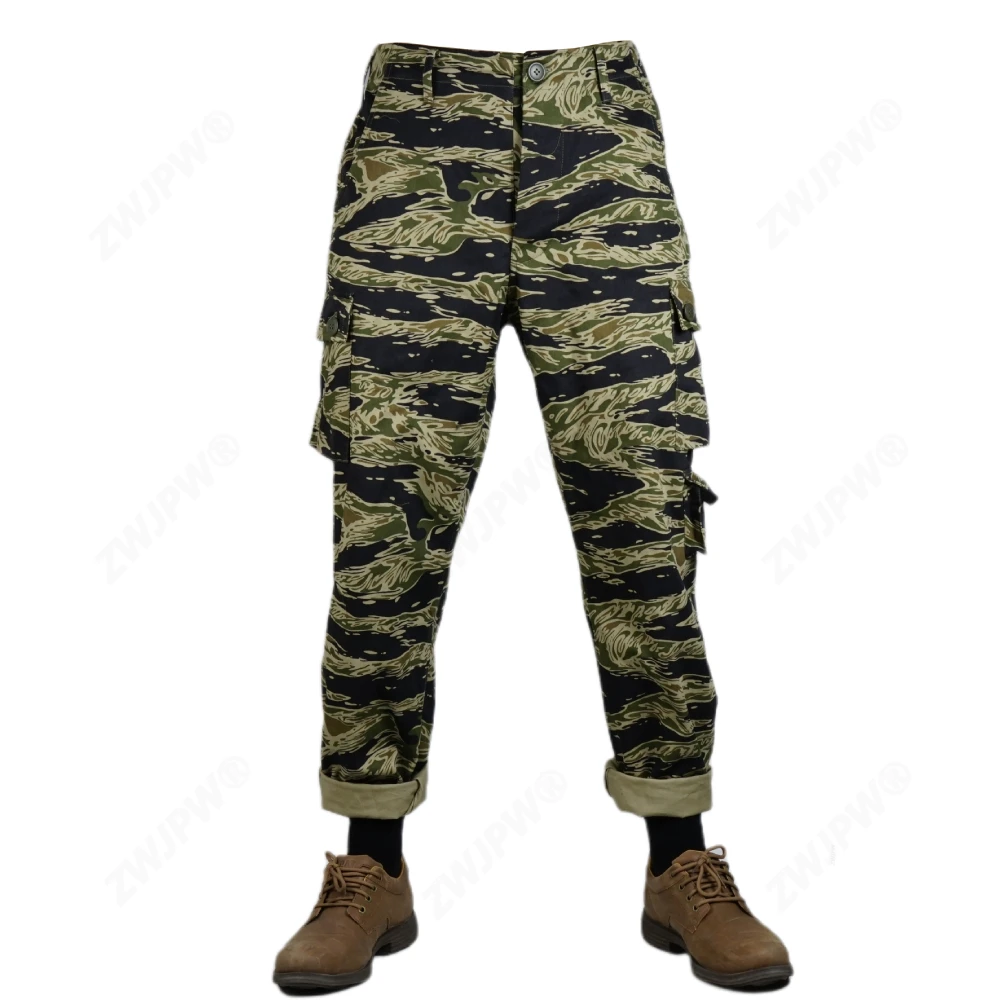 Vietnam war U.S. Army tiger pattern tiger spot camouflage TCU pants twill camouflage pants