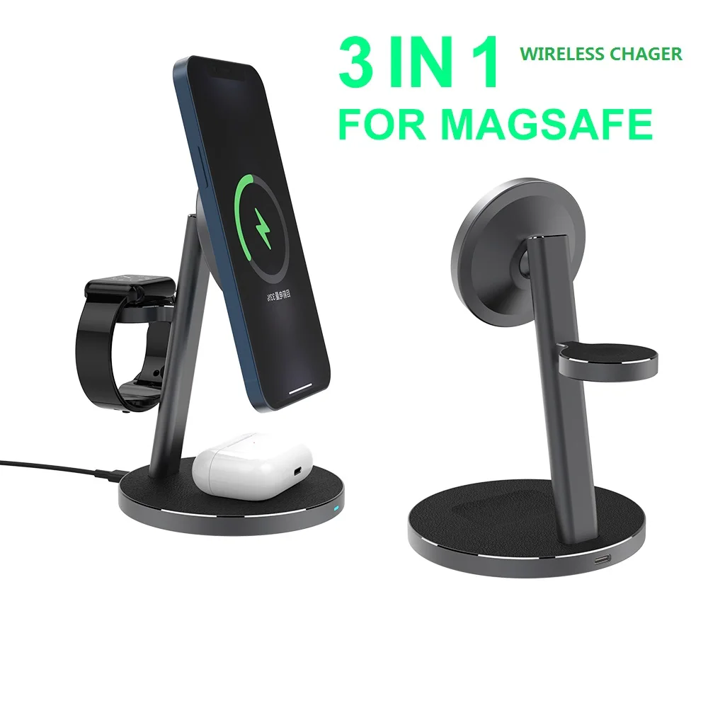 YOUXIU 3 in 1 Wireless Charger 15W Fast Charging for iPhone 11 pro/XR/Xs Max Samsung for Apple Watch 5 4 3 Airpods pro