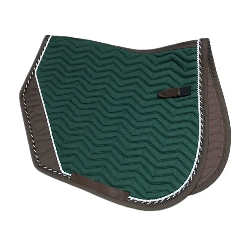 Coussin de selle d'équitation, doublure en tissu de coton complet, coussin de selle de saut, coussin de selle bleu, cordon de décoration, rocaхо Xun ез Б