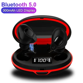 

TWS Wireless Earphones Bluetooth V5.0 LED Digital Display Sport Fashion HD Stereo Noise Cancelling with Microphone Headsets
