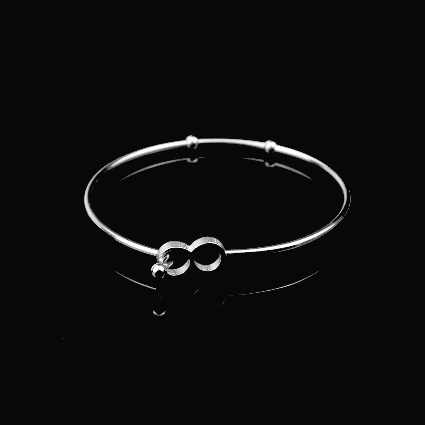 Steel Number 8 Новая мода 2 шт./партия 63 мм украшение с защелкой из нержавеющей стали настоящая унисекс DIY ювелирные подарки для изготовления украшений вручную браслет - Окраска металла: Steel Number 8