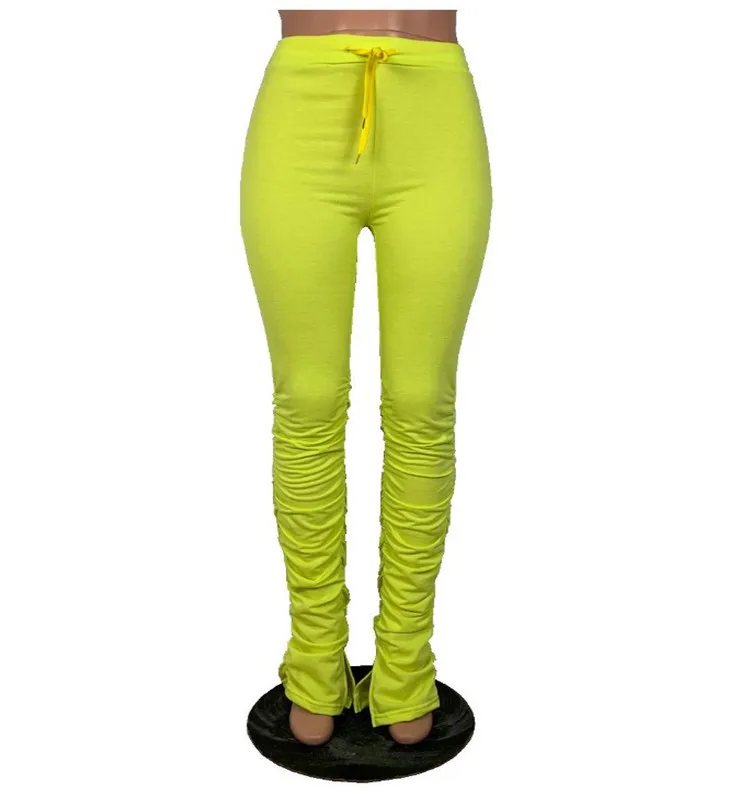 Women's Stacked Leggings, Joggers, Sweatpants, Ruched Pants, Jogging  Trousers, Fitness, Comfortable, New - AliExpress