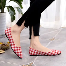 Обувь на плоской подошве; Новинка года; парусиновая обувь на нескользящей подошве с острым квадратным носком; женская обувь