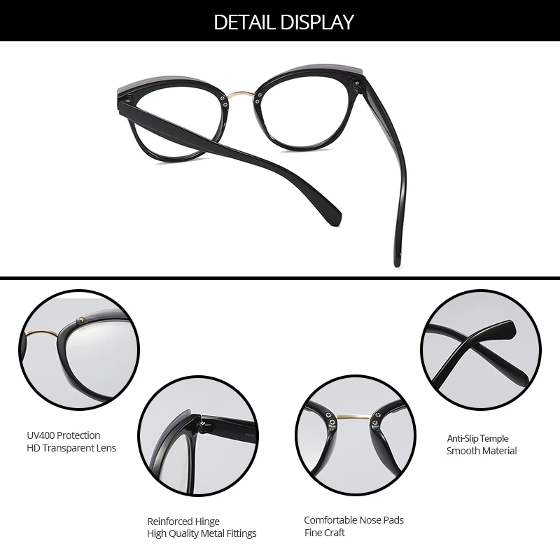 Pro Acme, кошачий глаз, оправа для очков для женщин, трендовые стили, фирменный дизайн, оптические компьютерные очки, чистые прозрачные очки PC1289