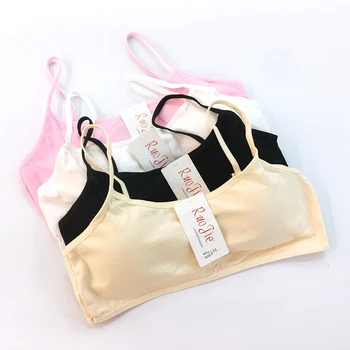 

Girls Underwear Cotton Training Bras Teenage Sport Puberty Children Cup Bra Student Youth Small Breast Bra girl clothe 7135