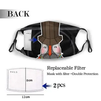 

protective mask with filter Magician Rabbit Read Books Bunny Gentleman anti dust PM2.5 reuse adult teen child girl