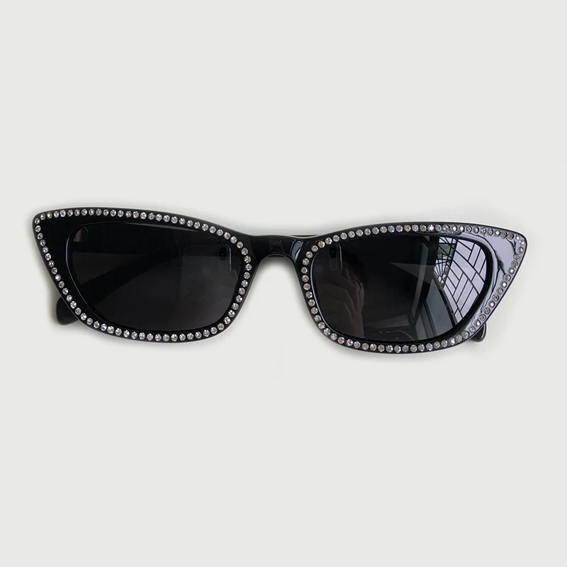 No5 Sunglasses Женские солнцезащитные очки "кошачий глаз", роскошные брендовые дизайнерские солнцезащитные очки с бриллиантами для женщин, винтажные градиентные Оттенки для женщин, UV400 - Цвет линз: No5 Sunglasses