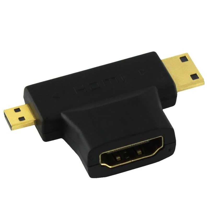 5 шт. HDMI адаптер 3в1 Для стандарта A/Mini C и Micro-D