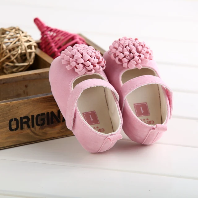 Newborns Fashion Solid Color Casual Shoes Princess Shoes Soft-soled Sneakers 0-18 Months Baby Bed Shoes Baby Walking Shoes 437