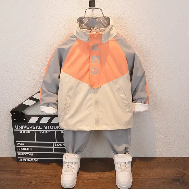 Spring Autumn Baby Boys Girls Clothes Children Cotton Sports Jacket Pants Sets Toddler Clothing Kids Tracksuits 2pcs for 2-10T