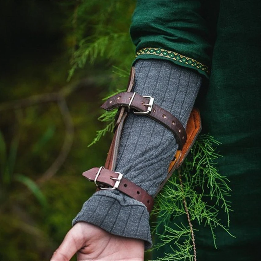 Средневековый костюм броня перчатки Хэллоуин косплей широкие манжеты