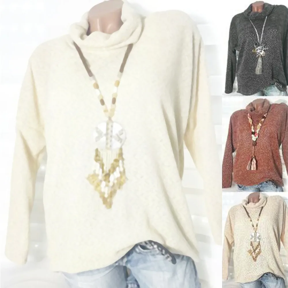 women's sweater Autumn Winter Fashion Women Sweater Pure Color Turtleneck Casual Knit Blouse sweater women winter women's sweater Autumn Winter Fashion Women Sweater Pure Color Turtleneck Casual Knit Blouse sweater women winter