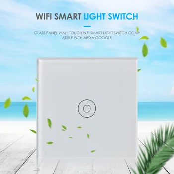 

AC110-240V WiFi Smart Switch with Sufficient Durability and Ruggedness Compatible with Alexa Google Home Smart Wall Switch