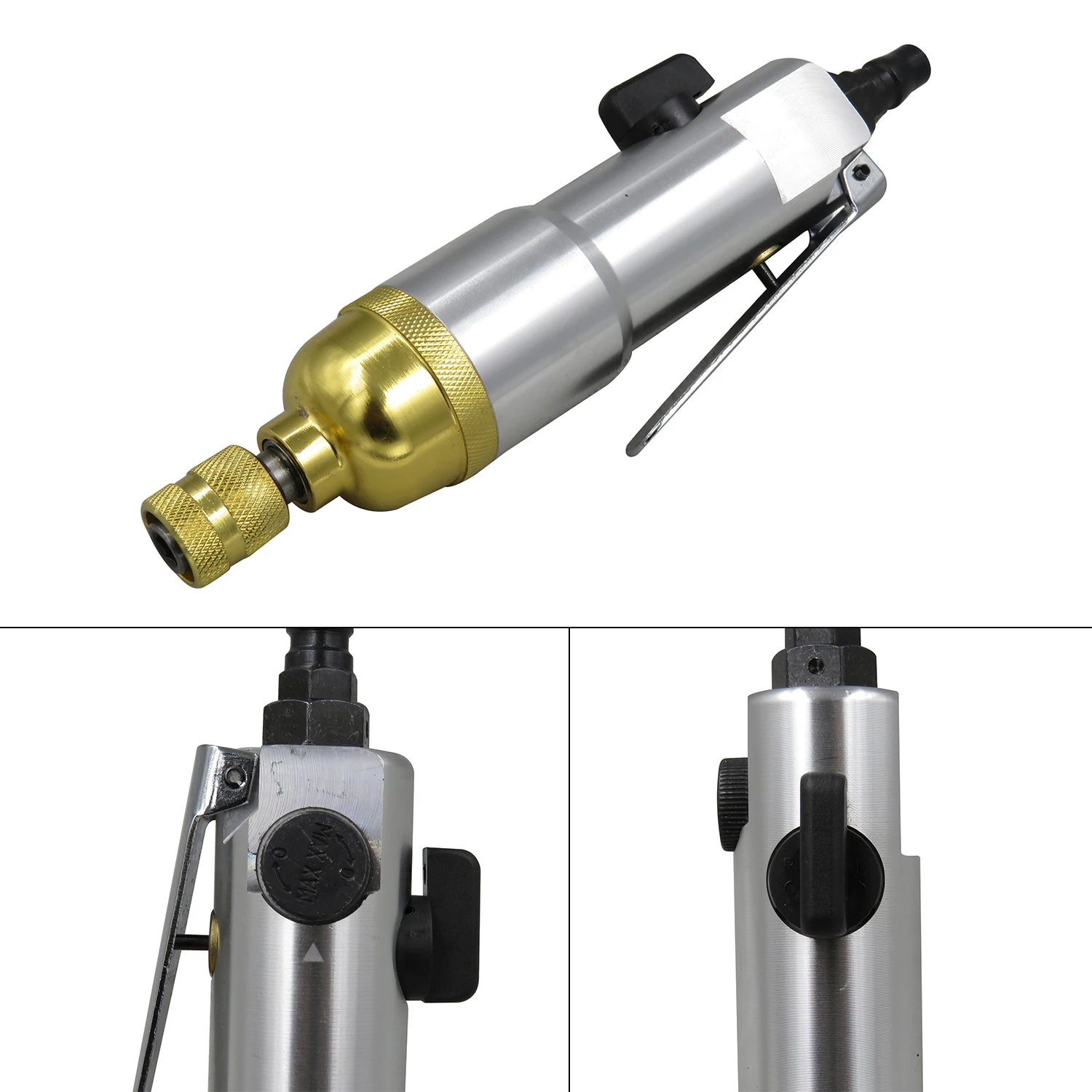 1/4" Pneumatic Air Screwdriver Bit Straight Hand Industrial 9000rpm Reversible Screw Driver screwdriver set