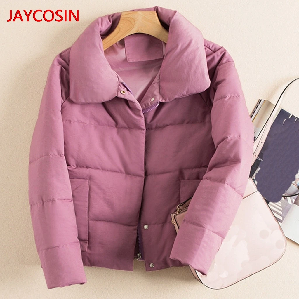 JAYCOSIN женские парки Женская модная Свободная верхняя одежда короткие куртки с хлопковой подкладкой пальто с капюшоном с карманами Новое поступление L400902