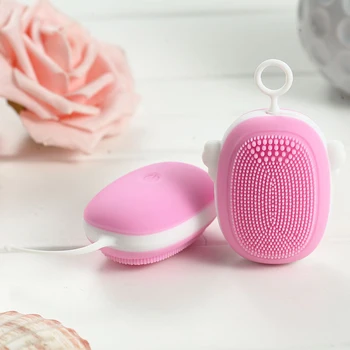 

Face Cleaning Mini Electric Facial Cleansing Brush Pore Cleaner Apparatus Blackhead Acne Removal Silicone Cleansing Instrument