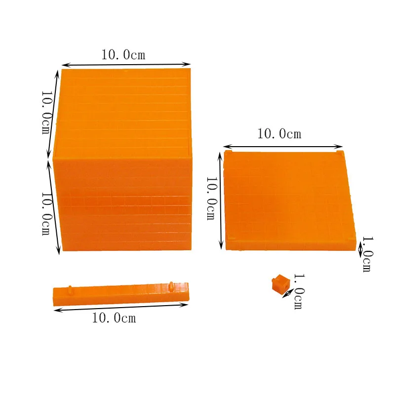  Montessori mathematics teaching aids decimal group toys children preschool education mathematics le - 4000278276861