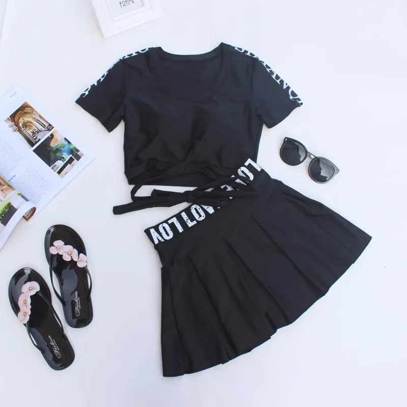 

Big Kid Swimming Suit Student 12-15-Year-Old Girls Middle School Students 14-16-Year-Old Korean-style 13 Conservative Skirt 10