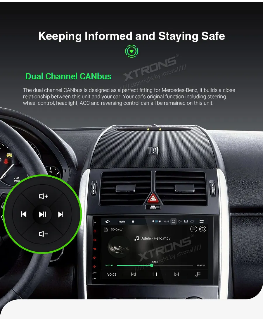 Best XTRONS 9"Android 9.0 Octa Core 4GB RAM 64GB ROM Car Multimedia GPS System for Mercedes Benz W245 W169 Viano & Vito W639 NO DVD 21