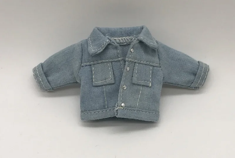 [OB053] " Obusit11 одежда#4 цвета джинсовая куртка подходит для 4 дюймов OB11 1:12 Масштаб куклы наряды для розничной продажи - Цвет: blue