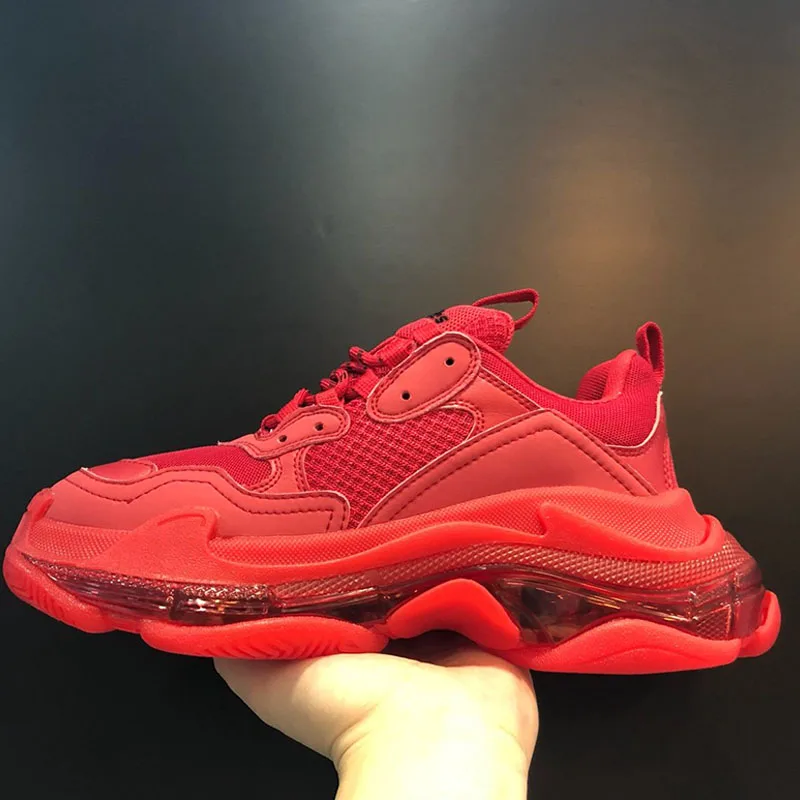 Мужская обувь для бега; Повседневная модная спортивная обувь для женщин; мужские кроссовки для влюбленных; люксовый бренд - Color: Red