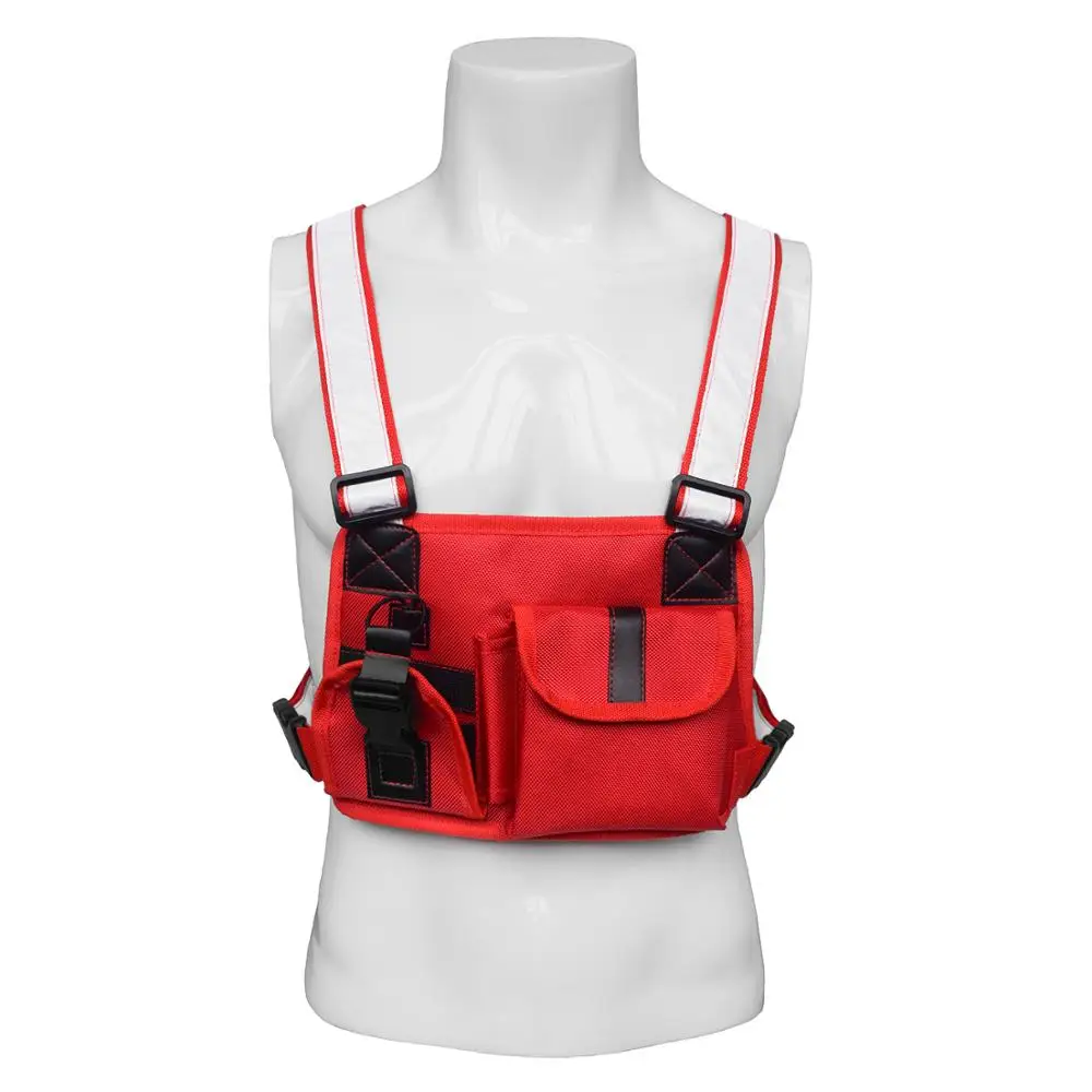 

Radio Harness Chest Front Pack Pouch Holster Vest Rig Chest Bag