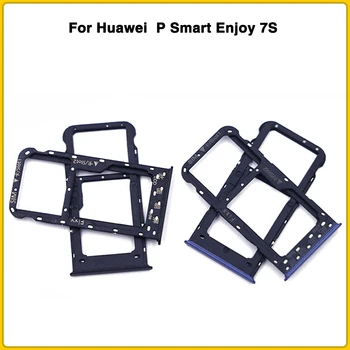 

10pcs New For Huawei P Smart Enjoy 7S FIG-LA1 FIG-LX2 FIG-LX3 Micro SD Tray Sim Card Holder Card Slot