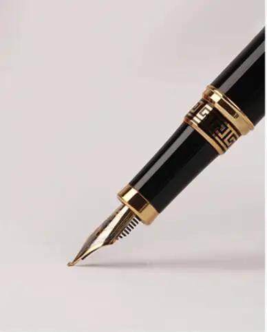 Пользовательский логотип, металлическая перьевая ручка, роскошная офисная деловая, приятная на ощупь красная ручка для письма школьника, персонализированная подарочная ручка - Цвет: A