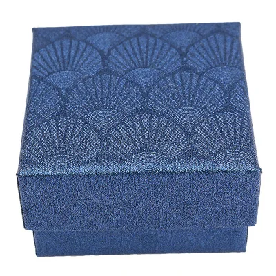 Blue Высокое качество гребешок Ювелирная коробка кольцо, ожерелье, серьги браслет свадьба обручение сплошной цвет ювелирных изделий дисплей подарочная коробка - Цвет: Blue