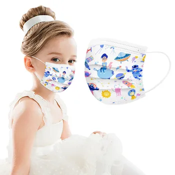 

50PC Face Masks Disposable Mouth Mask Children's Mask 3 Layers Disposable Face Mask Ear Loop Non Woven Masks d3 mascarillas