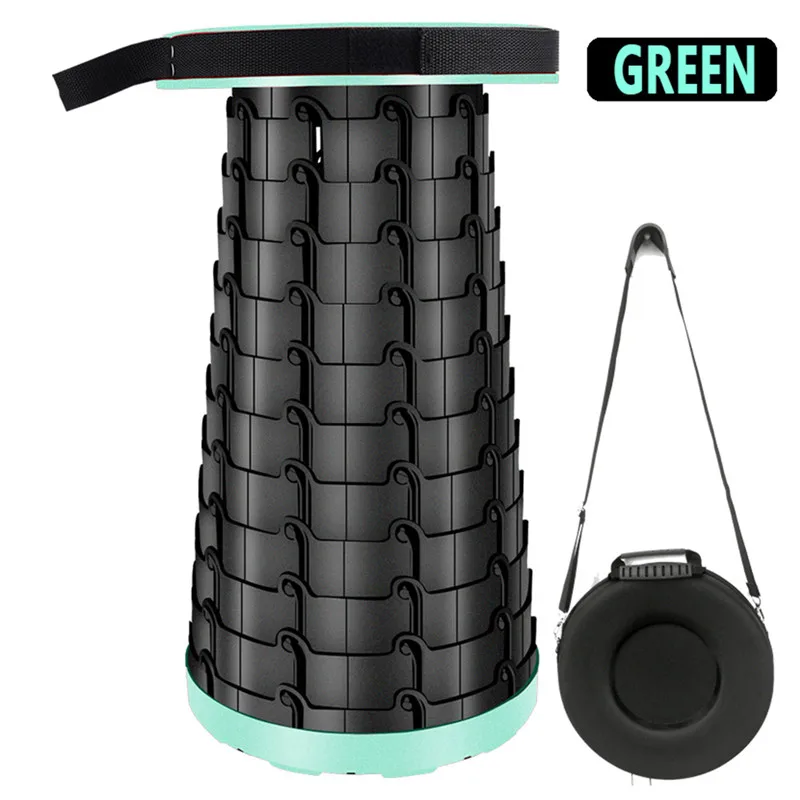 mint Green Складные переносные стулья рыбалка стул для кемпинга барбекю Туризм Сверхлегкий Телескопический стул выдвижной стул пляжное сиденье - Цвет: mint Green