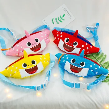 

Lovely Shark Belt Bag for Children Boys Kids Small Shoulder Bags Princess Accessories Messenger Bag Travel Waist Bag Coin Purse