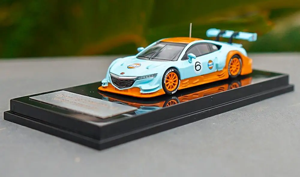 1/64 Honda NSX CONCEPT-GT GT500 Гоночная машина версия перелитого автомобиля Игрушечная