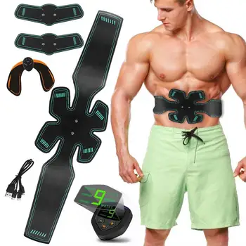 

EMS Electric Abdominal Muscle Stimulator Hip TreaSlimming Massage Unisex Trainer EMS Exercise LCD Muscle Body Training Gear