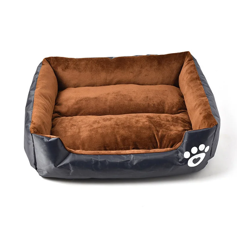 Собачья Конура-постель гнездо маленькая собачка Тедди Чихуахуа квадратный доступен с обеих сторон нескользящий водонепроницаемый удобный коврик для собак - Цвет: F