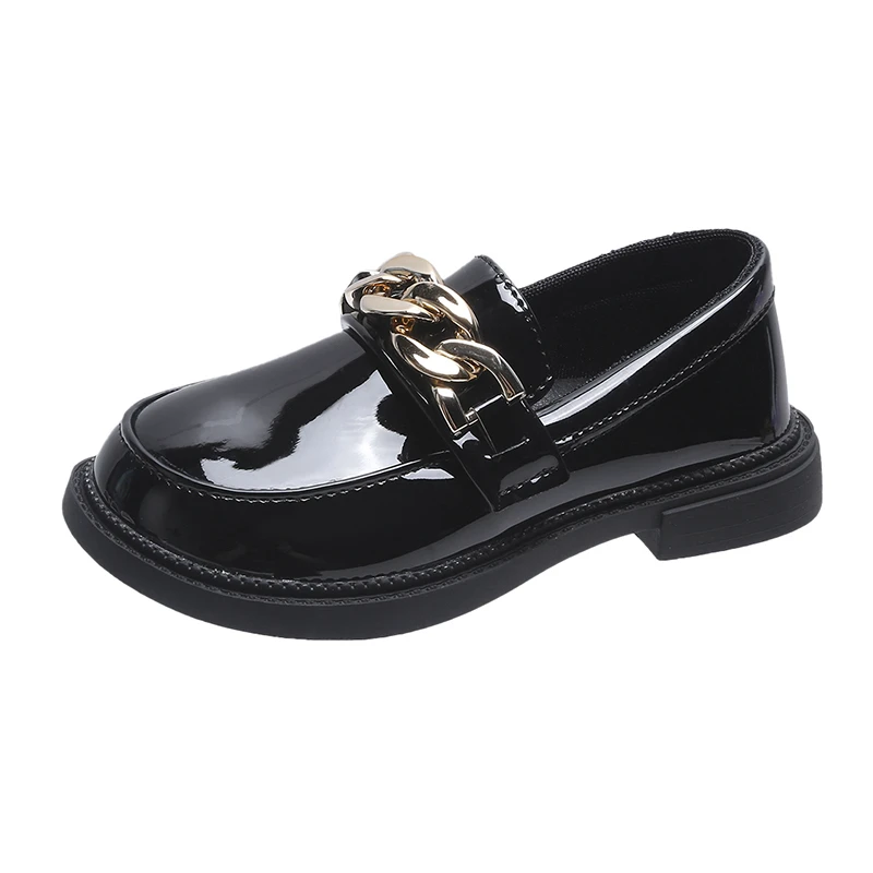 Туфли-оксфорды детские кожаные с металлическими цепочками 26-36 дюймов |