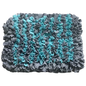

Pet Funny Feed Training Mat Pet Sniff Smell Pad Food Feeder Slowing Feeding Mat Blue (52x40cm)