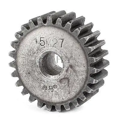 

Gray 10mm x 43mm x 15mm Module 1.5 27 Teeth Metal Straight Spur Gear Wheel