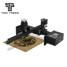 TWOTREES пень лазерный мини ЧПУ лазерный Однорычажный гравировальный станок 3d принт DIY гравер Настольный деревянный маршрутизатор/резак/принтер