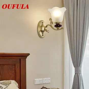 

DLMH Indoor Wall Lamps Fixture Copper Modern LED Sconce Contemporary Creative Decorative For Home Foyer Corridor Bedroom